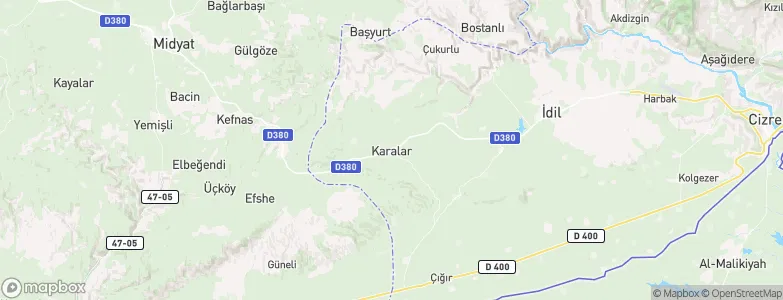 Karalar, Turkey Map