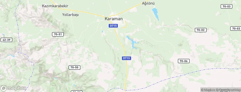 Karaman Province, Turkey Map