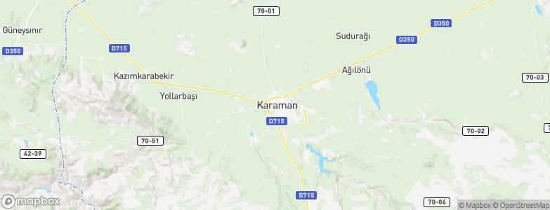 Karaman, Turkey Map