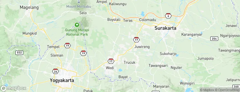 Karanganom, Indonesia Map