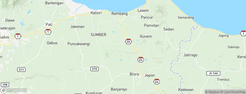 Karangasem, Indonesia Map