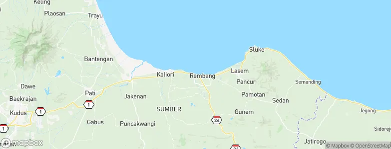 Karanggeneng, Indonesia Map