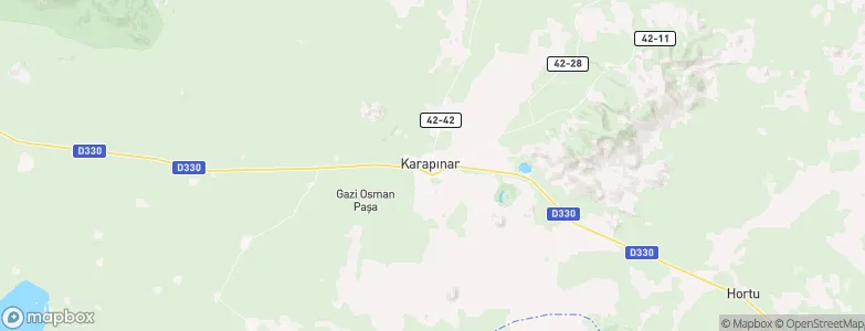 Karapınar, Turkey Map