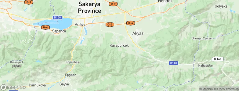 Karapürçek, Turkey Map