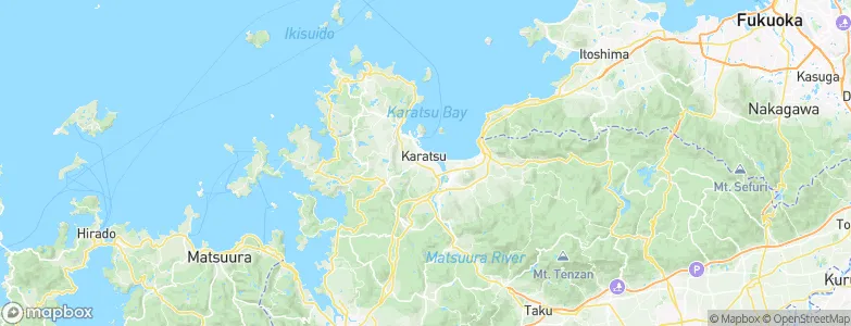 Karatsu, Japan Map