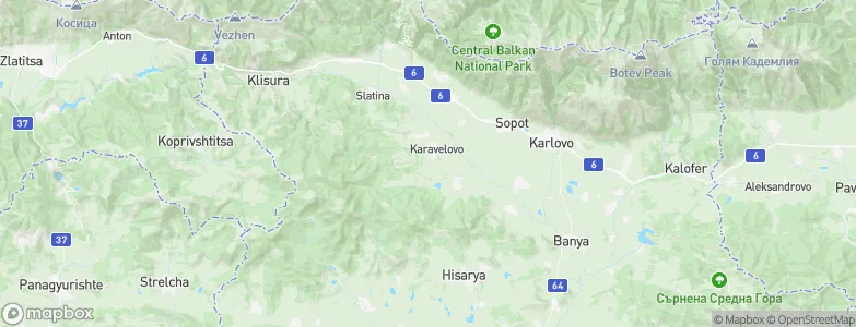 Karavelovo, Bulgaria Map