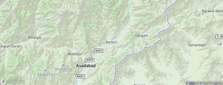 Karbori, Afghanistan Map