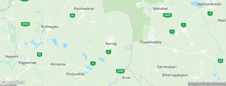 Karcag, Hungary Map