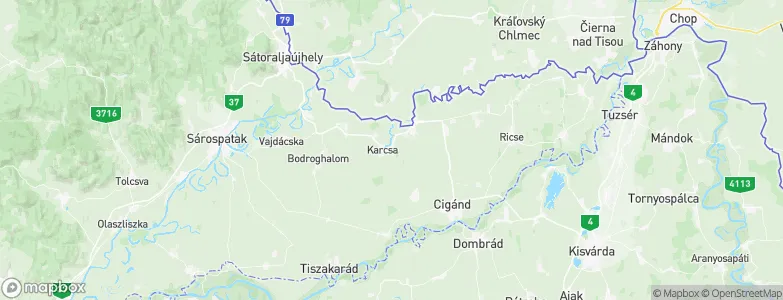 Karcsa, Hungary Map