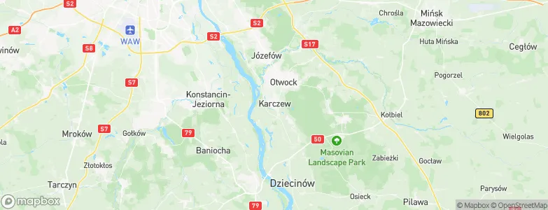 Karczew, Poland Map