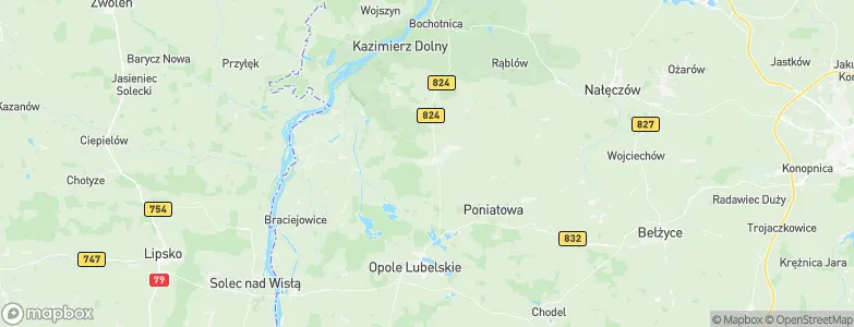 Karczmiska, Poland Map