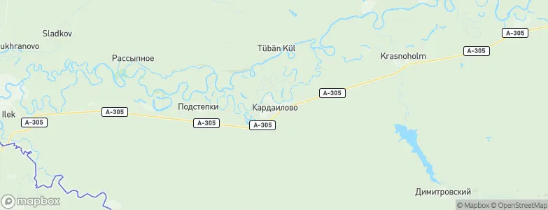 Kardailovo, Russia Map
