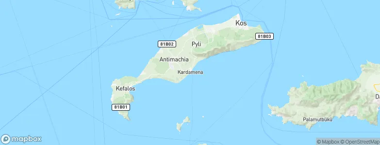 Kardamena, Greece Map
