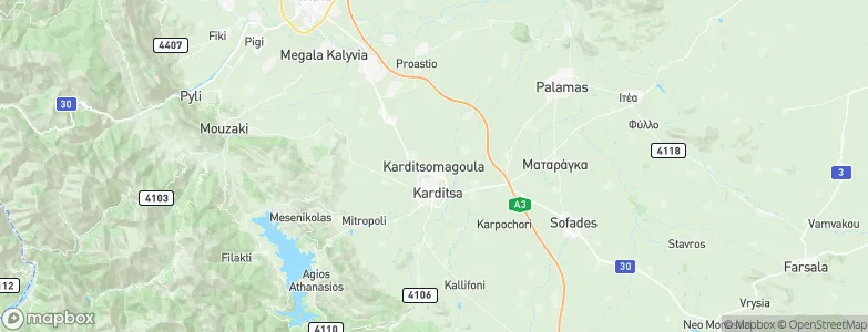 Karditsomagoúla, Greece Map