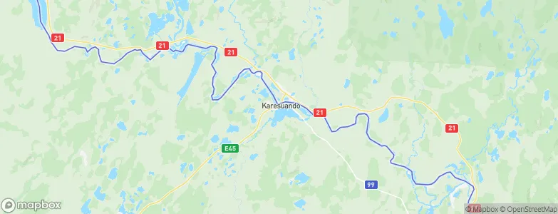 Karesuando, Sweden Map
