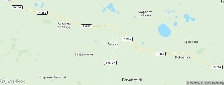 Kargat, Russia Map