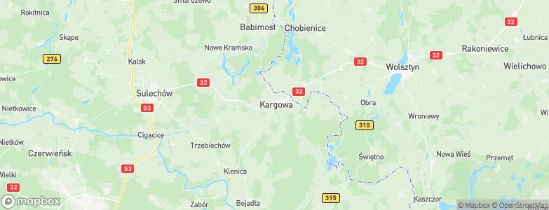 Kargowa, Poland Map