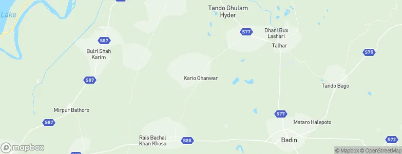 Kario Ghanwar, Pakistan Map