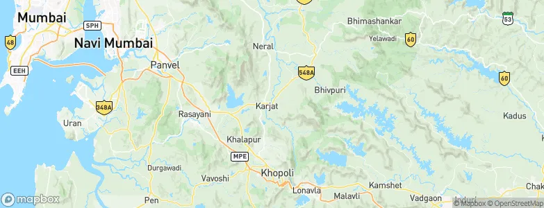 Karjat, India Map