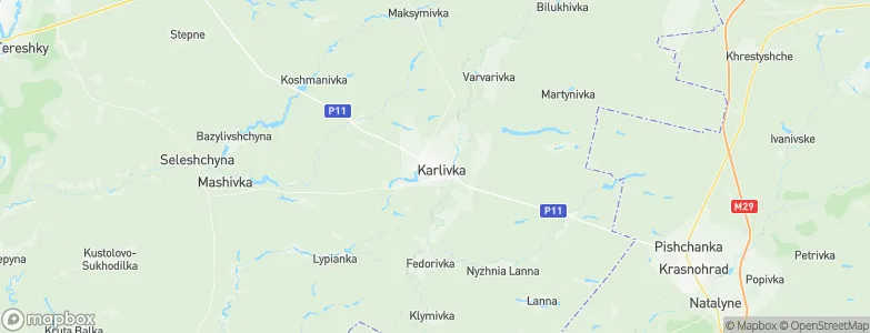 Karlivka, Ukraine Map