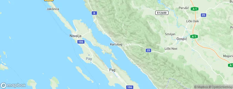 Karlobag, Croatia Map