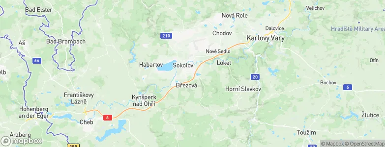 Karlovarský kraj, Czechia Map