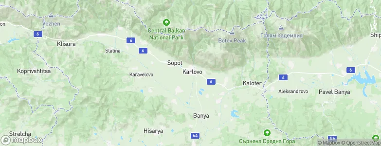 Karlovo, Bulgaria Map