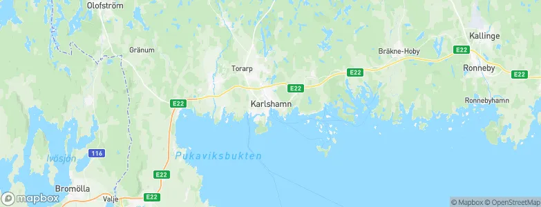 Karlshamn, Sweden Map