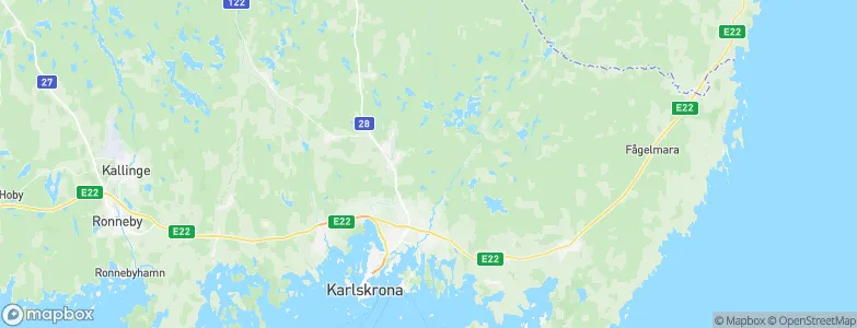 Karlskrona Municipality, Sweden Map