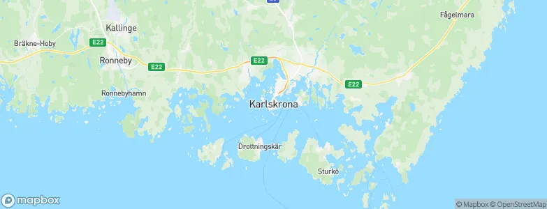 Karlskrona, Sweden Map