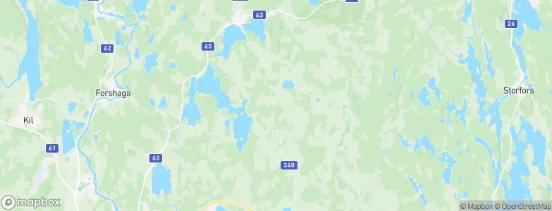 Karlstad Municipality, Sweden Map
