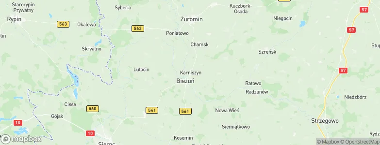 Karniszyn, Poland Map