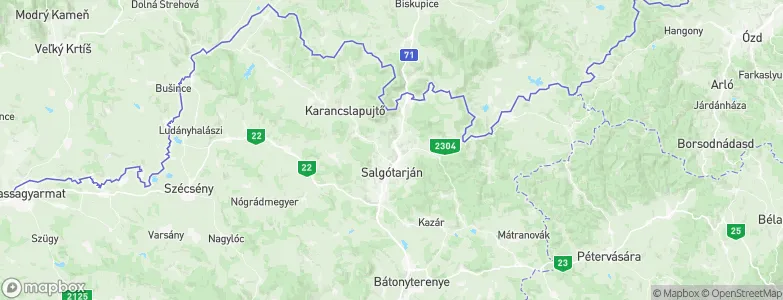 Károlyakna, Hungary Map