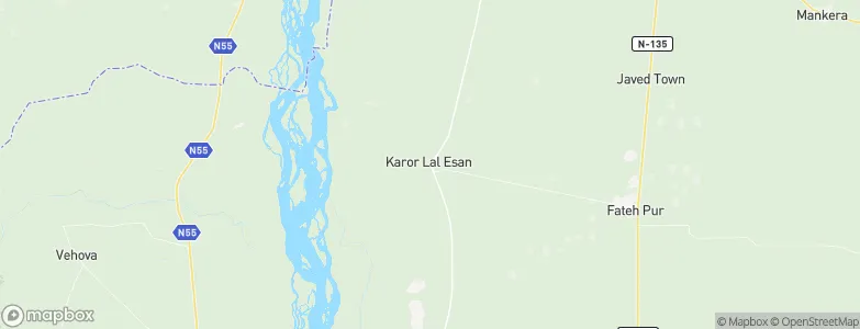 Karor, Pakistan Map
