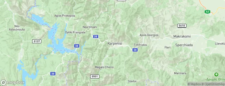 Karpenisi, Greece Map