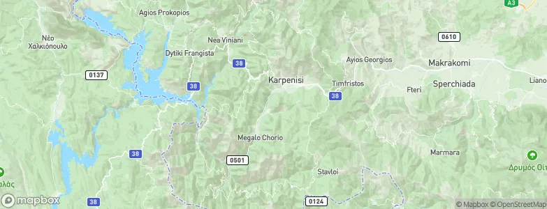 Karpenisi, Greece Map