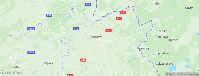 Kārsava, Latvia Map