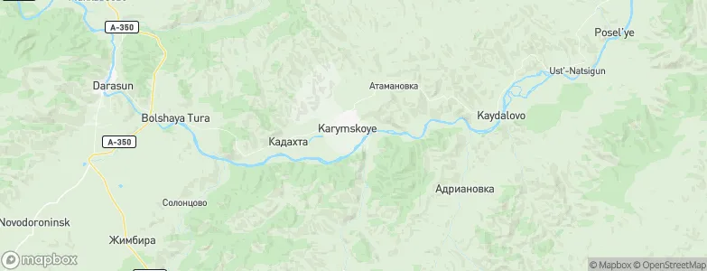 Karymskoye, Russia Map