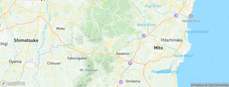 Kasama, Japan Map