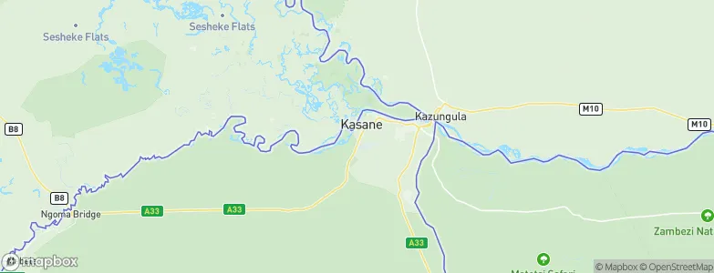 Kasane, Botswana Map