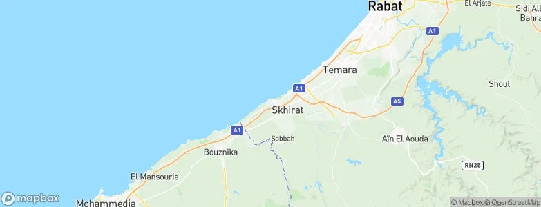 Kasba Skhirat, Morocco Map
