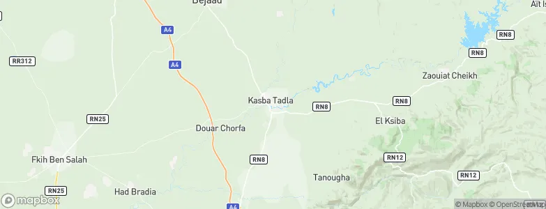 Kasba Tadla, Morocco Map