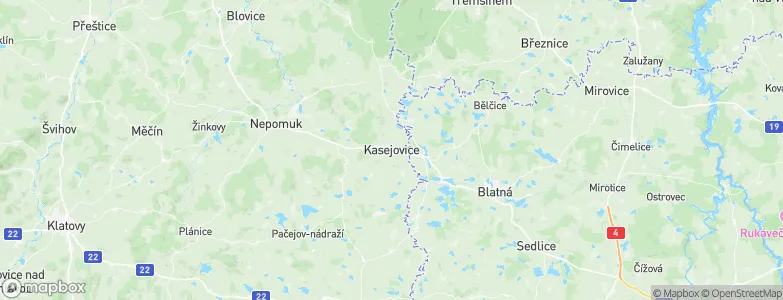 Kasejovice, Czechia Map