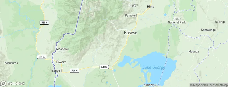 Kasese District, Uganda Map