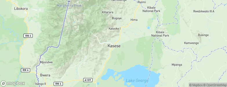 Kasese, Uganda Map
