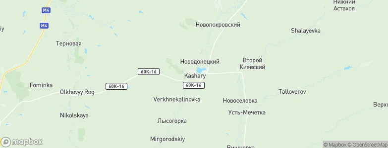 Kashary, Russia Map