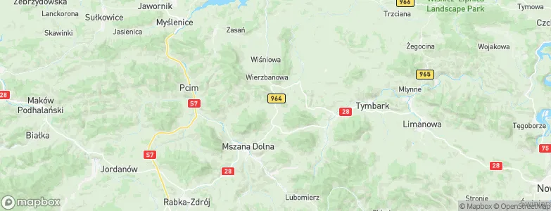 Kasina Wielka, Poland Map