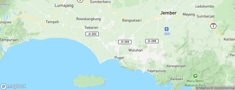 Kasiyan, Indonesia Map