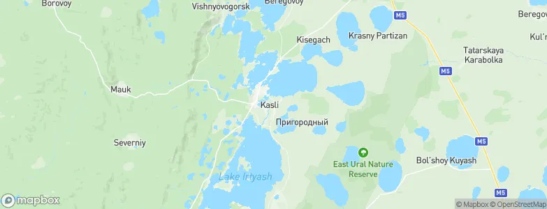 Kasli, Russia Map