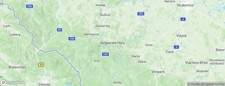Kašperské Hory, Czechia Map